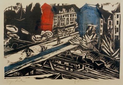 E.L. Kirchner, Ponte di collegamento della ferrovia di Wannsee da Ernst Ludwig Kirchner
