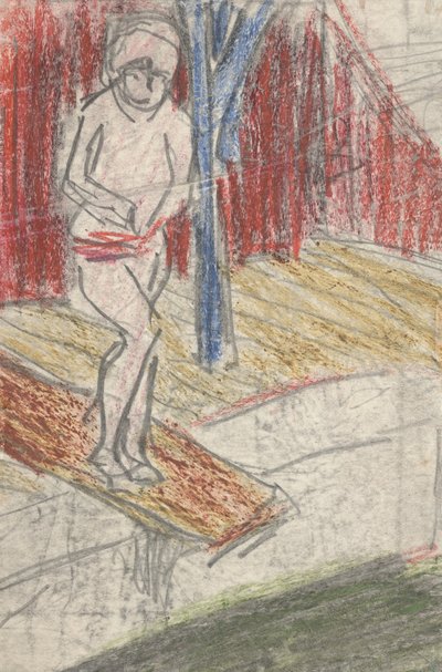 Figura su trampolino da Ernst Ludwig Kirchner