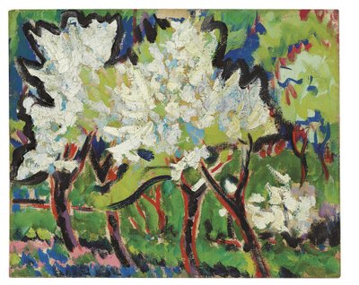 Alberi in fiore IV, 1909 da Ernst Ludwig Kirchner