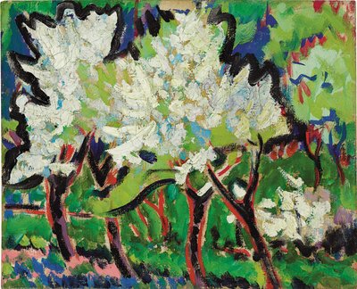 Alberi in fiore IV, 1909 da Ernst Ludwig Kirchner