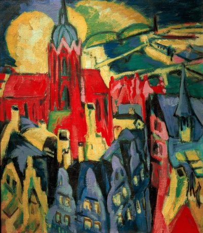 Duomo di Francoforte da Ernst Ludwig Kirchner