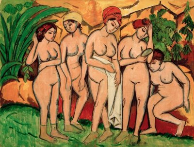 Donne al bagno da Ernst Ludwig Kirchner