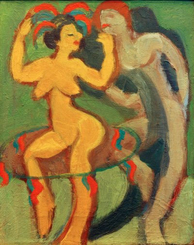 Ballerina gialla con partner grigio da Ernst Ludwig Kirchner