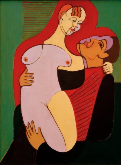 Grande coppia innamorata (Coppia Hembus) da Ernst Ludwig Kirchner