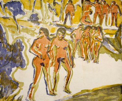 Gruppo di nuotatori da Ernst Ludwig Kirchner