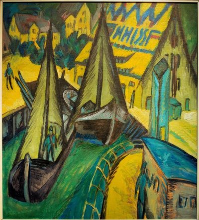 Porto di Burgstaaken da Ernst Ludwig Kirchner