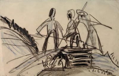 Contadini che fanno il fieno da Ernst Ludwig Kirchner