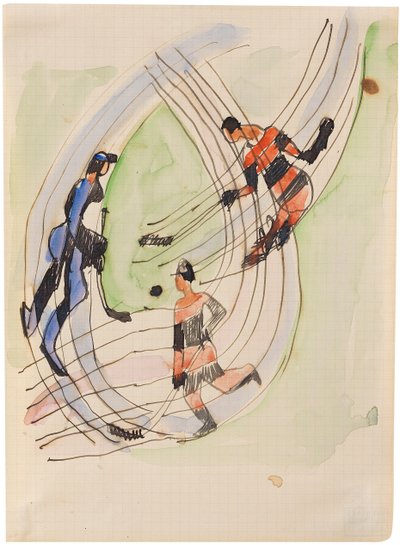 Giocatori di hockey, ca 1934 da Ernst Ludwig Kirchner