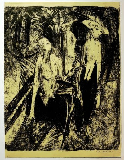 Cocottes sul Kurfürstendamm da Ernst Ludwig Kirchner