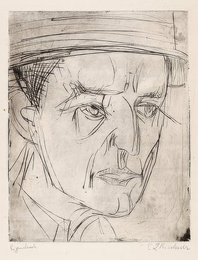 Testa del Dr. Grisebach da Ernst Ludwig Kirchner
