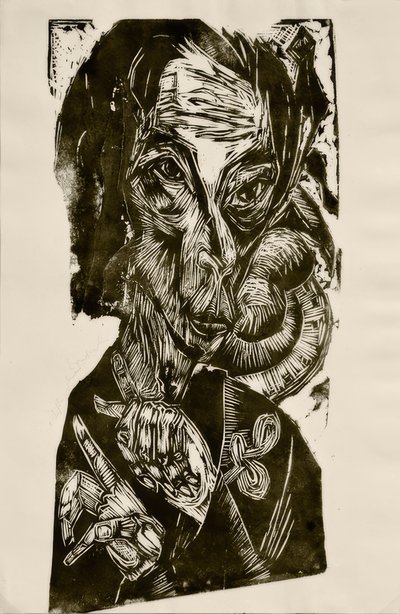 Testa del malato - Autoritratto da Ernst Ludwig Kirchner