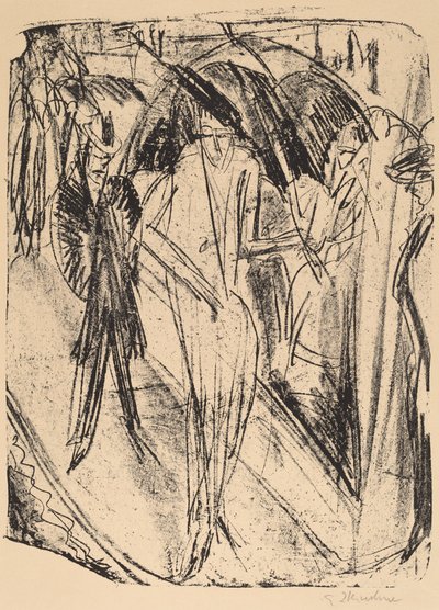 Signora nella Pioggia da Ernst Ludwig Kirchner