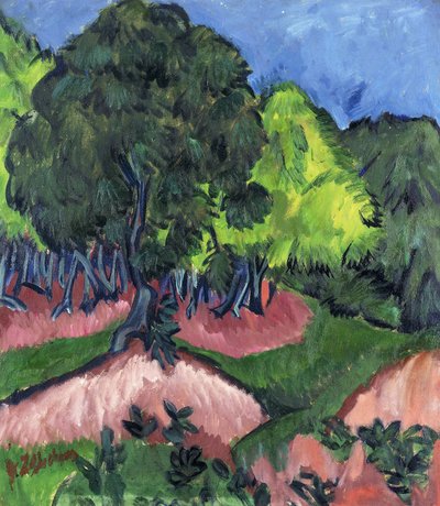 Paesaggio con Albero di Castagno, 1913 da Ernst Ludwig Kirchner