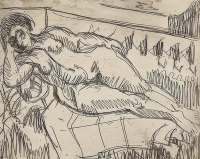 Nudo sdraiato da Ernst Ludwig Kirchner