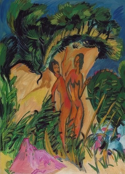Ragazza a Fehmarn. 1913 da Ernst Ludwig Kirchner