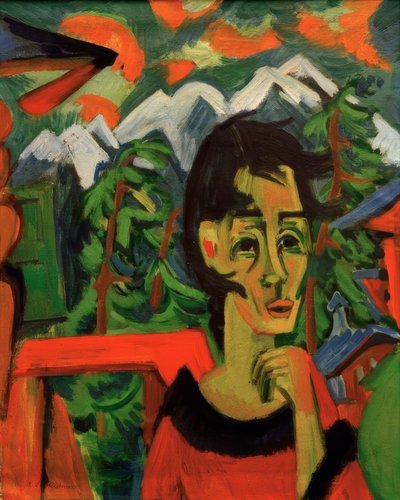 Ragazza nel vento da Ernst Ludwig Kirchner