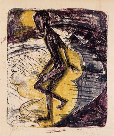 Uomo che sorge dal mare da Ernst Ludwig Kirchner