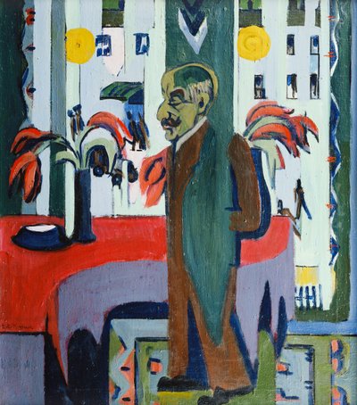 Max Liebermann nel suo studio, 1926 da Ernst Ludwig Kirchner