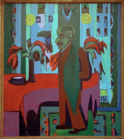 Max Liebermann nel suo studio da Ernst Ludwig Kirchner
