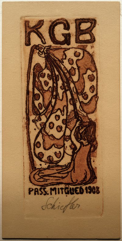 Tessera di membro Die Brücke da Ernst Ludwig Kirchner