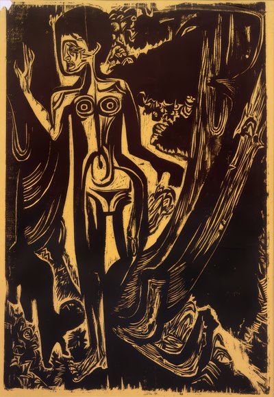 Donna nuda nel bosco da Ernst Ludwig Kirchner