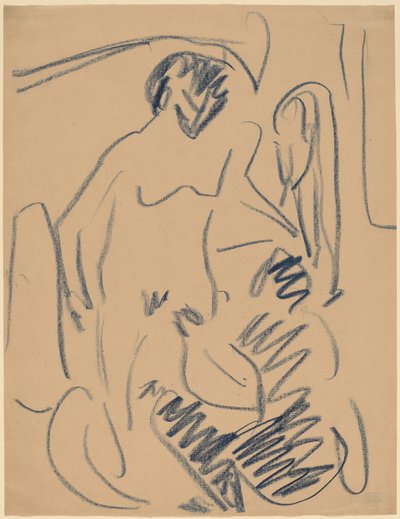 Nudo sulla spiaggia da Ernst Ludwig Kirchner