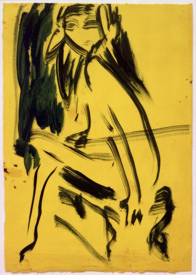 Senza titolo (Ragazza seduta) da Ernst Ludwig Kirchner