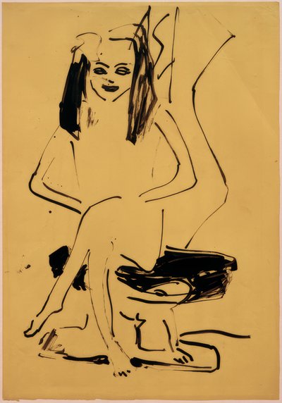 Senza titolo (Marcella seduta) da Ernst Ludwig Kirchner