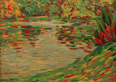 Lago del parco a Dresda da Ernst Ludwig Kirchner