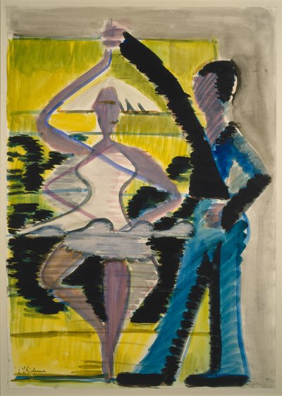 Ballerina in pirouette da Ernst Ludwig Kirchner