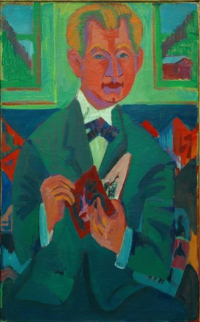 Ritratto di Edwin Redslob da Ernst Ludwig Kirchner