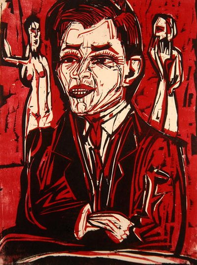 Ritratto del Dr. Grohmann da Ernst Ludwig Kirchner
