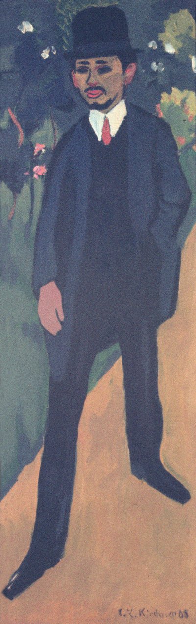 Ritratto di Erich Heckel, 1911 da Ernst Ludwig Kirchner