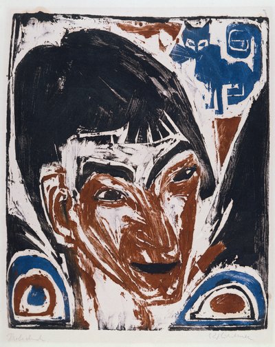 Ritratto di Otto Mueller da Ernst Ludwig Kirchner