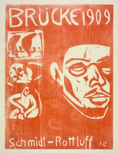 Ritratto di Schmidt-Rottluff da Ernst Ludwig Kirchner