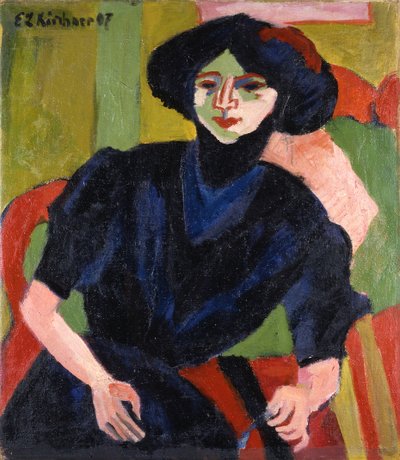 Ritratto di donna da Ernst Ludwig Kirchner