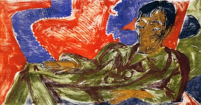 Ritratto del pittore Otto Mueller da Ernst Ludwig Kirchner