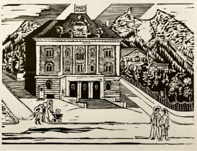 Edificio postale di Davos da Ernst Ludwig Kirchner