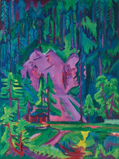 Cava a Wildboden, c.1923 da Ernst Ludwig Kirchner