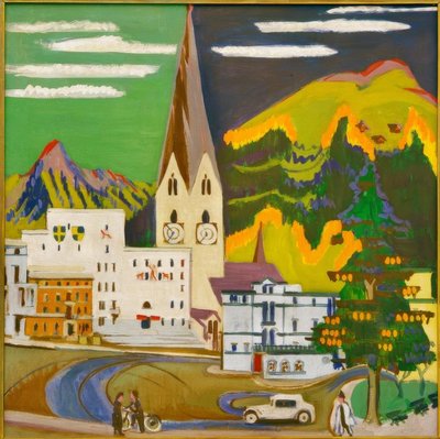 Municipio di Davos Platz da Ernst Ludwig Kirchner