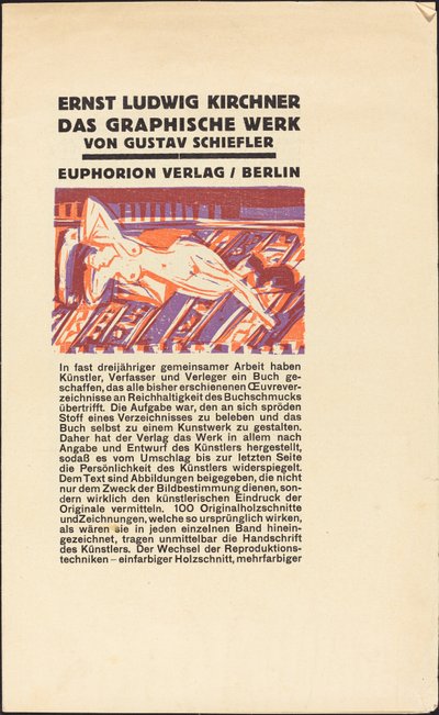 Nudo reclinato con gatto da Ernst Ludwig Kirchner