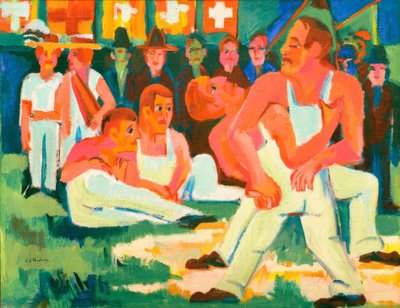 Lottatore da Ernst Ludwig Kirchner
