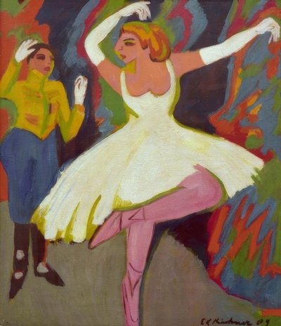 Coppia di ballerini russi da Ernst Ludwig Kirchner