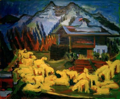 Gregge di pecore da Ernst Ludwig Kirchner