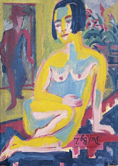 Nudo femminile seduto. Studio, ca 1921-1923 da Ernst Ludwig Kirchner