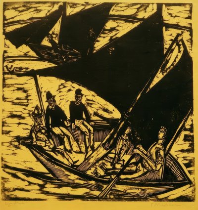Barche a vela a Fehmarn da Ernst Ludwig Kirchner