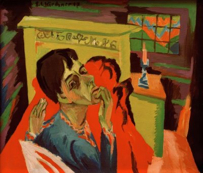 Autoritratto come malato da Ernst Ludwig Kirchner
