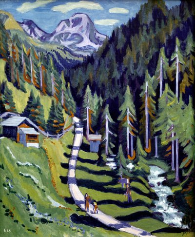 Valle del Sertig. 1937. (olio su tela) da Ernst Ludwig Kirchner