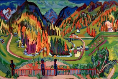 Valle di Sertig in autunno da Ernst Ludwig Kirchner