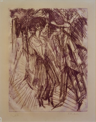 Cocotte che si offre da Ernst Ludwig Kirchner